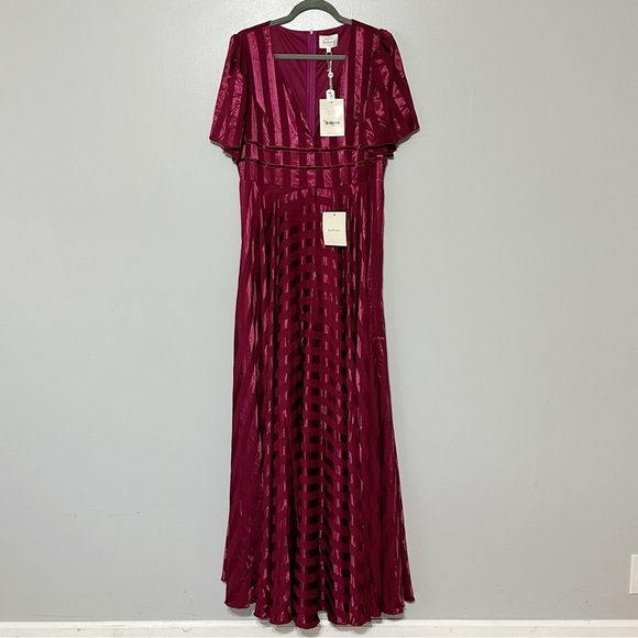 NWT Bohme Rylee Maxi Dress in Wine Size X-Large - Picture 3 of 10